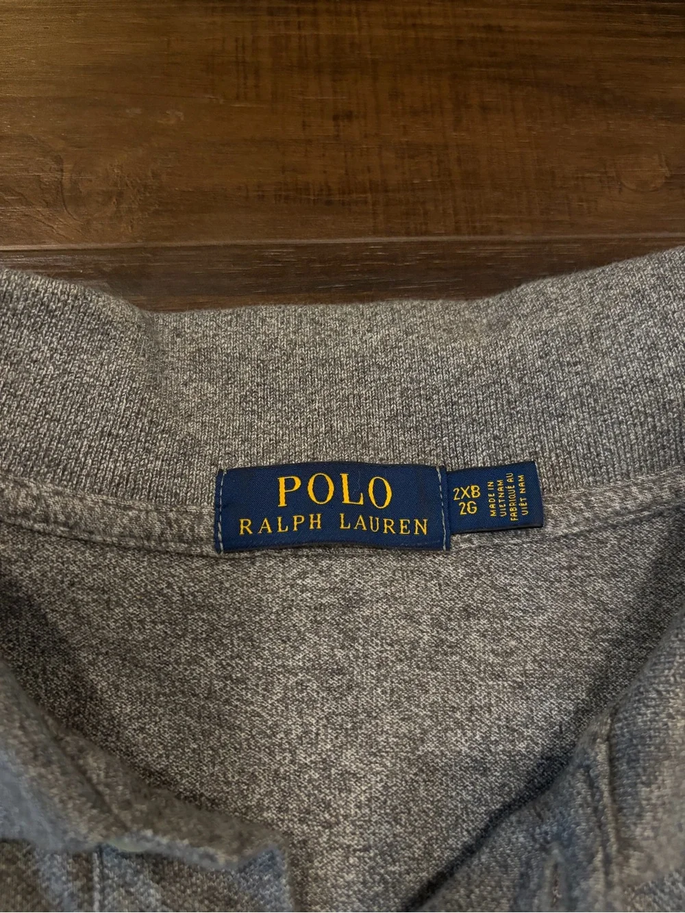 Polo Ralph Lauren Polo Shirt Mens 2XB Gray Cotton Big Tall Classic